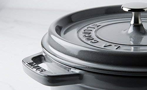 STAUB Cocotte, Gusseisen Bräter mit Deckel, 29 cm, 4,2 L, Oval, Alle Herdarten inkl Induktion, Made