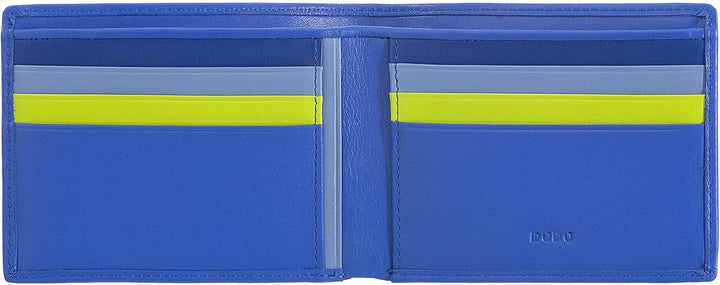 DUDU Herren Brieftasche RFID-Schutz abgeschirmt aus Leder Klein platzsparend mit Kreditkarten-Fächer