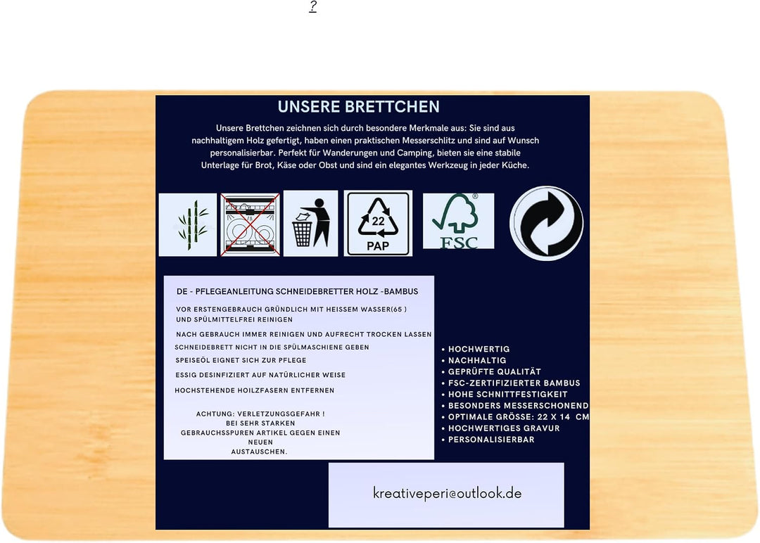 Personalisiertes Frühstücksset, 2er Set Schneidebrett mit Gravur, Geschenke für Oma und Opa, Brettch