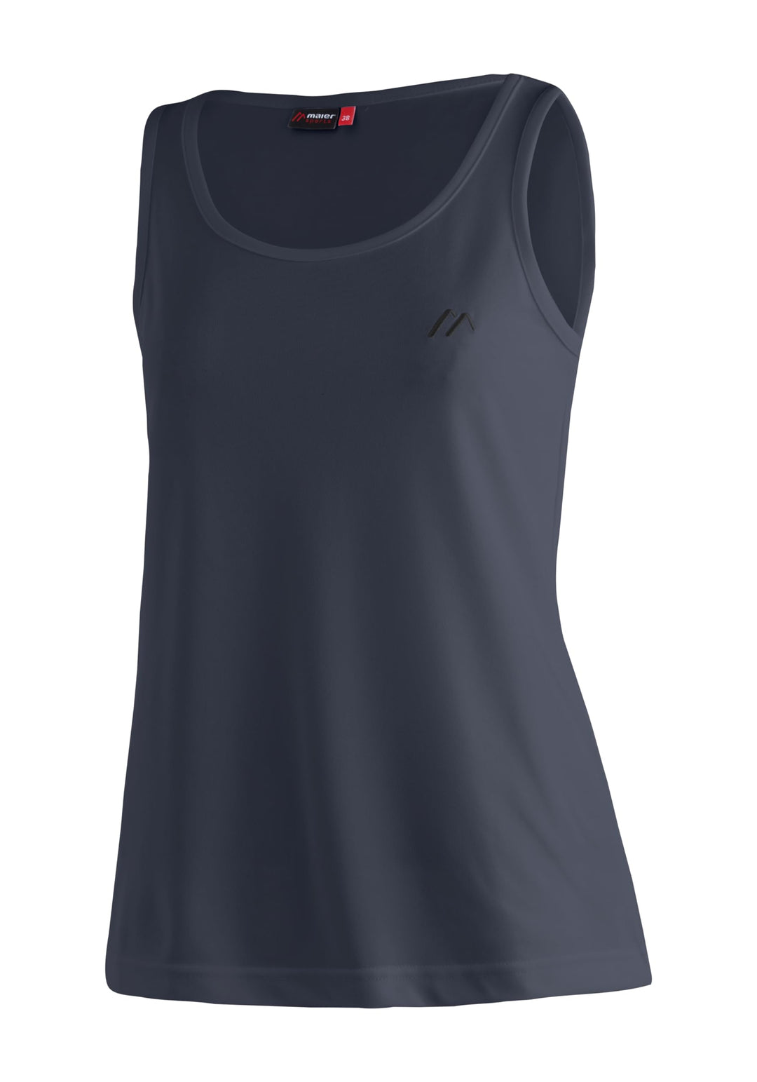 Maier Sports Petra, Ärmelloses Damen T-Shirt, Outdoorshirt mit Rundhals für Wandern und Freizeit, dr