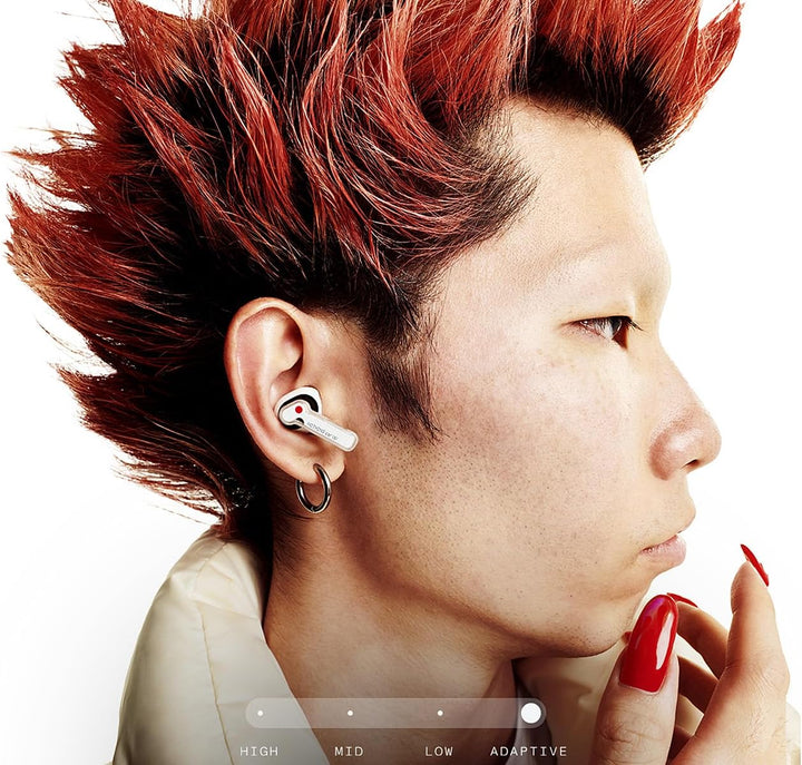 Nothing Ear (a) kopfhörer kabellos Bluetooth mit ANC, Bass-Enhance-Algorithmus und bis zu 42,5 Stund