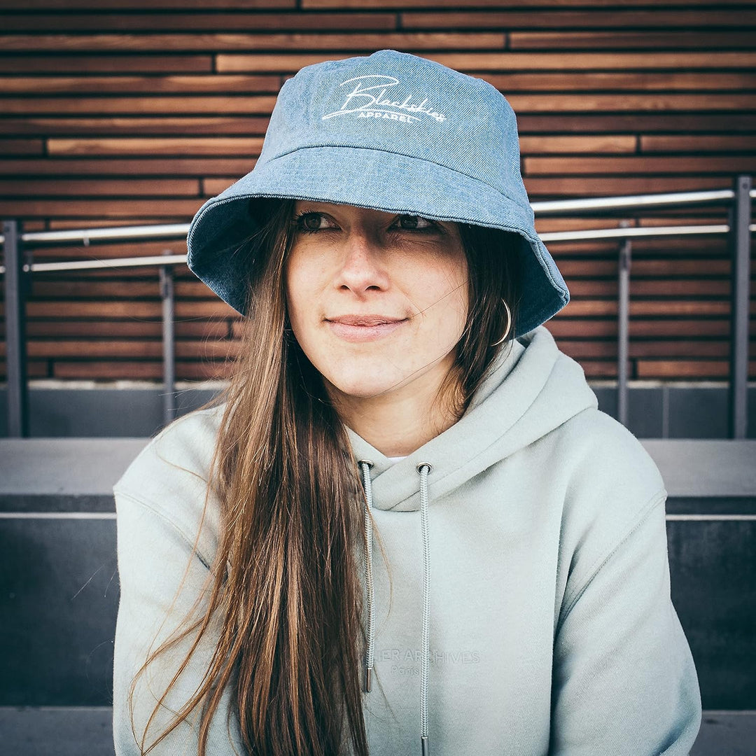 Blackskies EOS Bucket Hat | Herren Damen Unisex Sonnenhut Fischerhut Jeans Denim Einheitsgrösse Eos