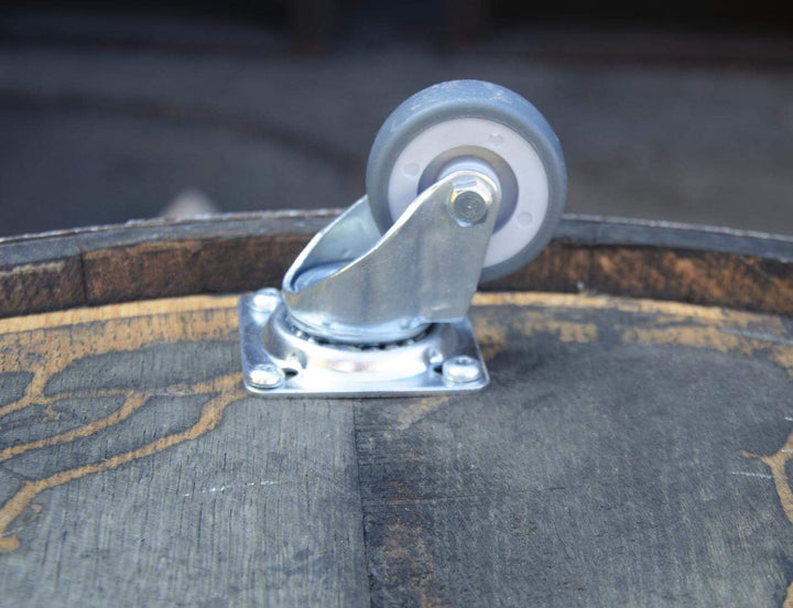 Temesso Halbes Fass aus einem originalen schottischen Whiskyfass - geölt (Geölt - mit Schlaufen, Rol