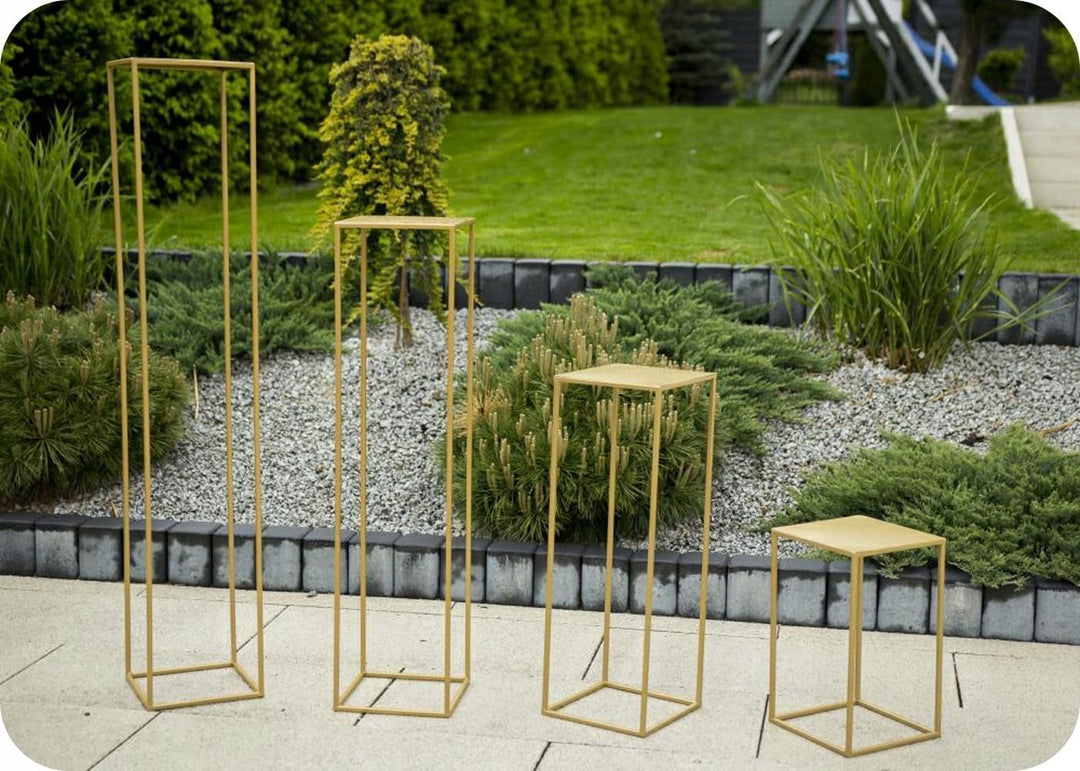 Loft Modern Metall Pflanzenständer Blumenständer 70 cm golden