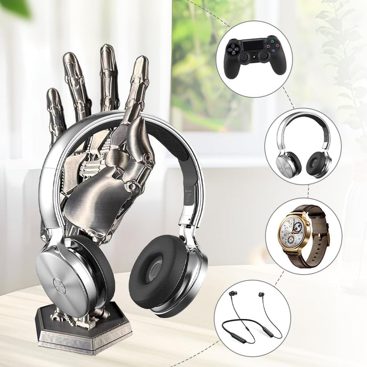 FOGARI Kopfhörer und Controller Halter,Cyberpunk Kopfhörerständer,Gaming Headset Halterung Tisch für