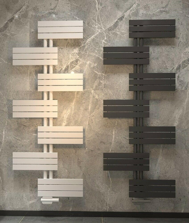 MCHeat® Handtuchheizkörper Badheizkörper Design Heizkörper Flach Vertikal Anthrazit 500x1150 mm | Ha