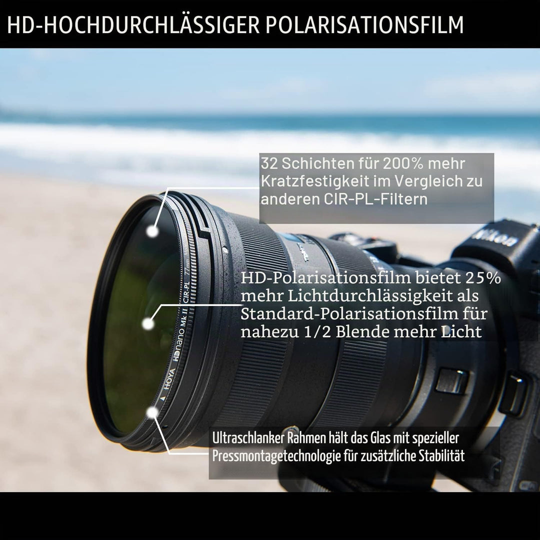 Filter Hoya HD Nano MkII CIR-PL 62mm 62mm CIR-PL, 62mm CIR-PL