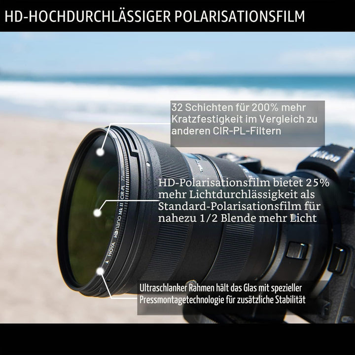 Filter Hoya HD Nano MkII CIR-PL 72mm 72mm CIR-PL, 72mm CIR-PL