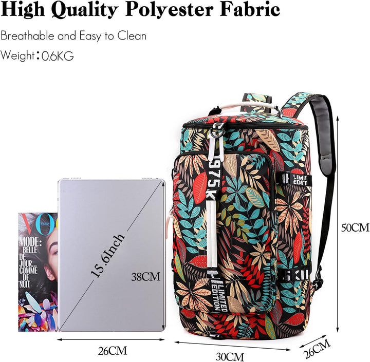 FANDARE Reisetaschen Sporttasche Laptop Tasche Damen Umhängetasche Herren Handgepäck Schultertasche