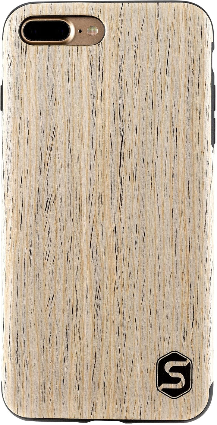 Sebastian Sturm Handyhülle Maxi | Hergestellt aus echtem Holz White Walnut in Einer TPU-Hülle | iPho