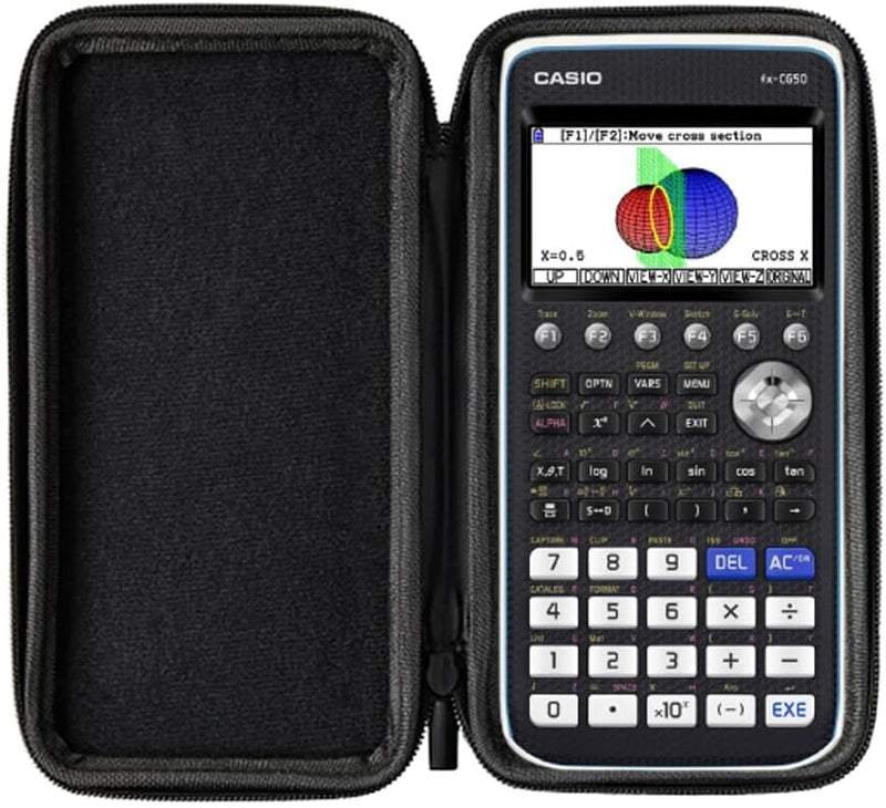 CALCUSO Standardpaket: Casio FX CG 50 + WYNGS Schutztasche schwarz + CALCUSO Fachbuch + Erweiterte G
