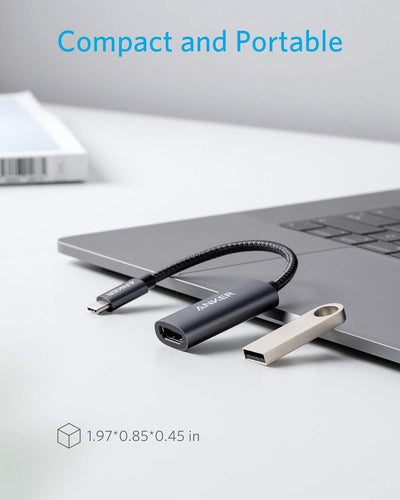 Anker PowerExpand+ USB-C auf HDMI Adapter aus Aluminium, kompakter, 4K 60Hz, für MacBook Pro, MacBoo