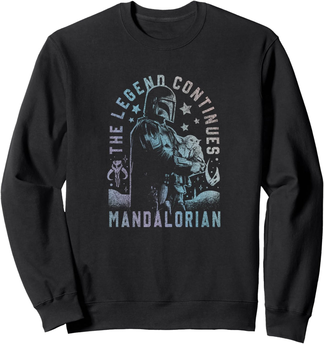 Star Wars: The Mandalorian & The Child The Legend Continues Sweatshirt