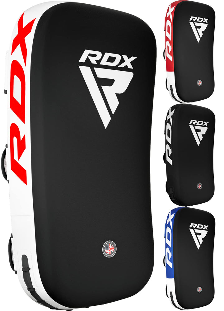 RDX Schlagpolster zum Kampfsport, Curved Trittschlagpolster Kickboxen, Muay Thai Training, Maya Hide