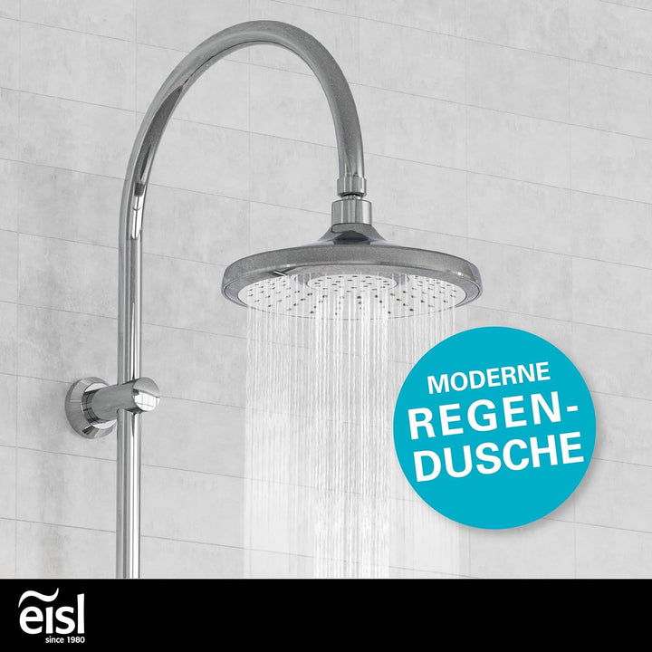 EISL Duschset SOMMERREGEN, Duschgarnitur mit Regendusche (Ø 220 mm) und Handbrause 3 Strahlarten, id
