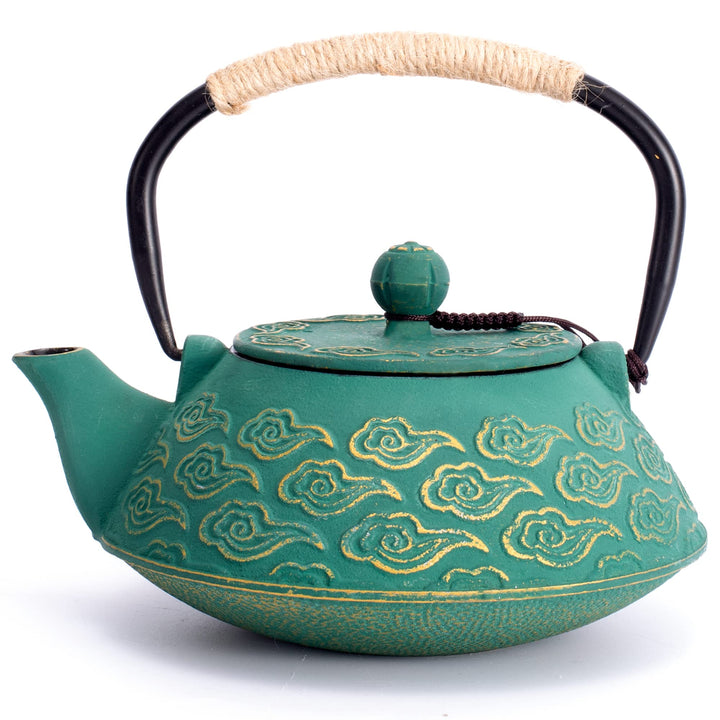 Gusseisen-Teekanne, japanische Teekanne mit Infuser für losen Tee, 800ml Teekessel für Herdplatten g