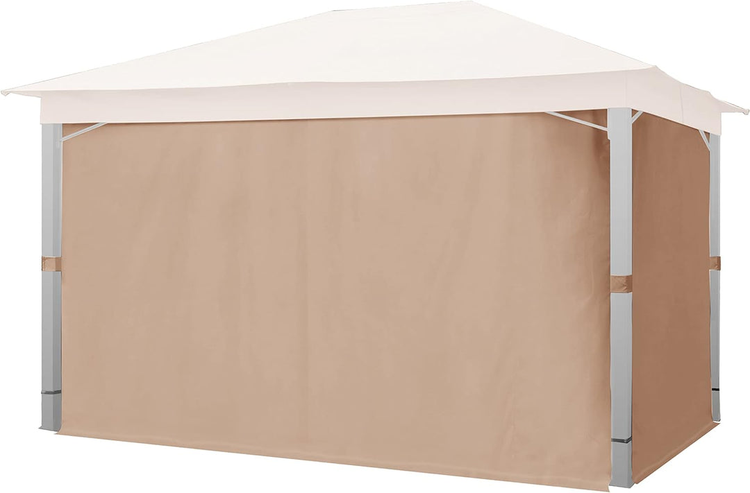 TOOLPORT 4 Seitenteile für Gartenpavillon Sunset Premium 3x4 m - Polyester ca. 180 g/m² - mit Reissv