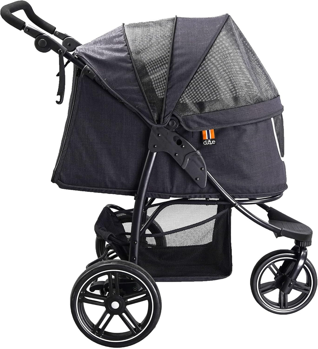 My Duque Cooper - Hundewagen & Haustier Buggy bis 32 kg mit Ablagekorb für Einkäufe, einfach faltbar