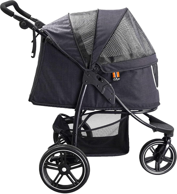 My Duque Cooper - Hundewagen & Haustier Buggy bis 32 kg mit Ablagekorb für Einkäufe, einfach faltbar