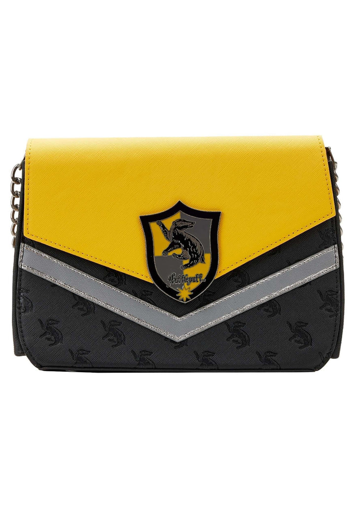 Loungefly Harry Potter Hufflepuff Kettenriemen Umhängetasche, Mehrfarbig ys/m, ys/m