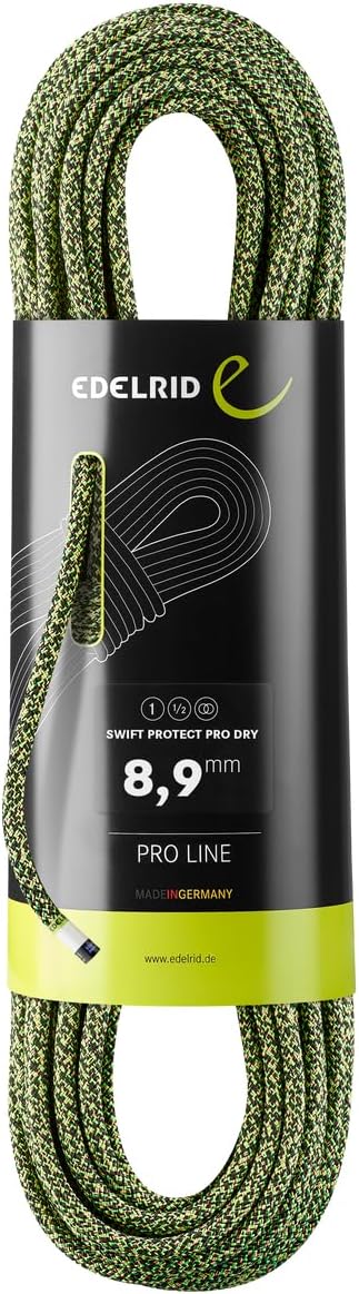 EDELRID Swift Protect Pro Dry 8,9mm, Farbe:Night-Green (022), Grösse:80m