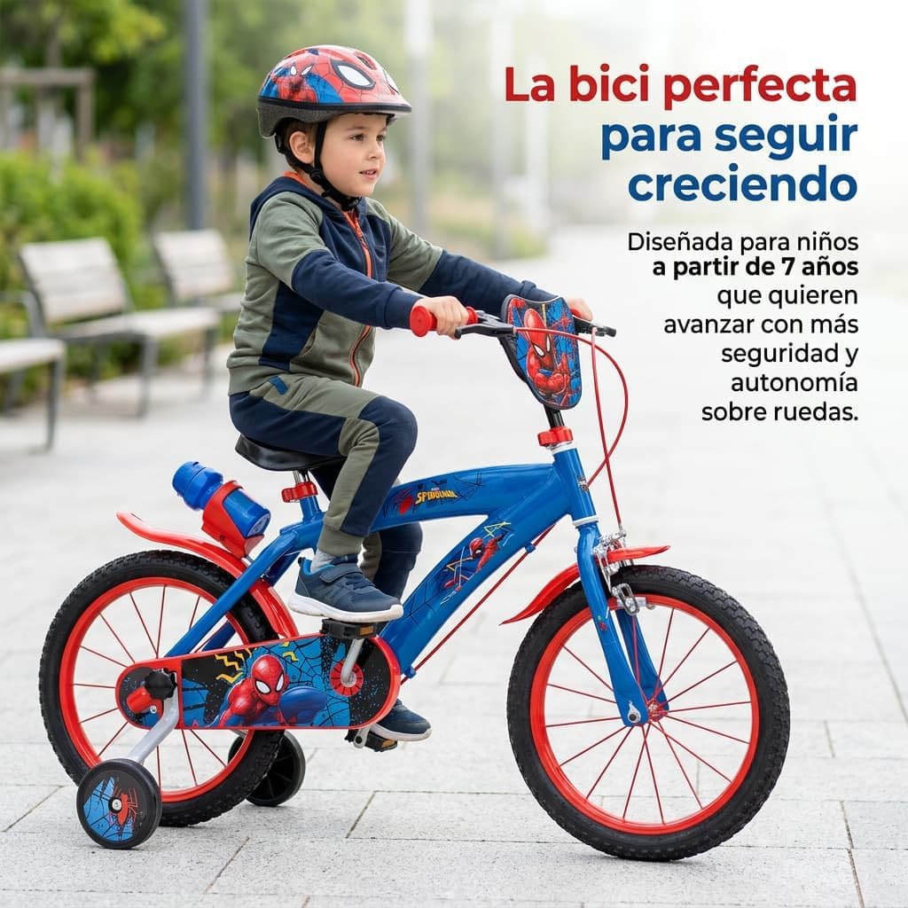 TOIMSA Fahrrad 16 Zoll Spiderman Huffy 5/8 Jahre