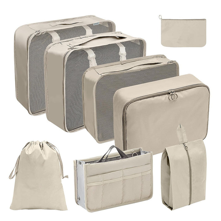 Adorila 8er-Set Packwürfel für Reisen, Gepäckverpackungs-Organizer für Damen, Netz-Gepäck-Organizer-