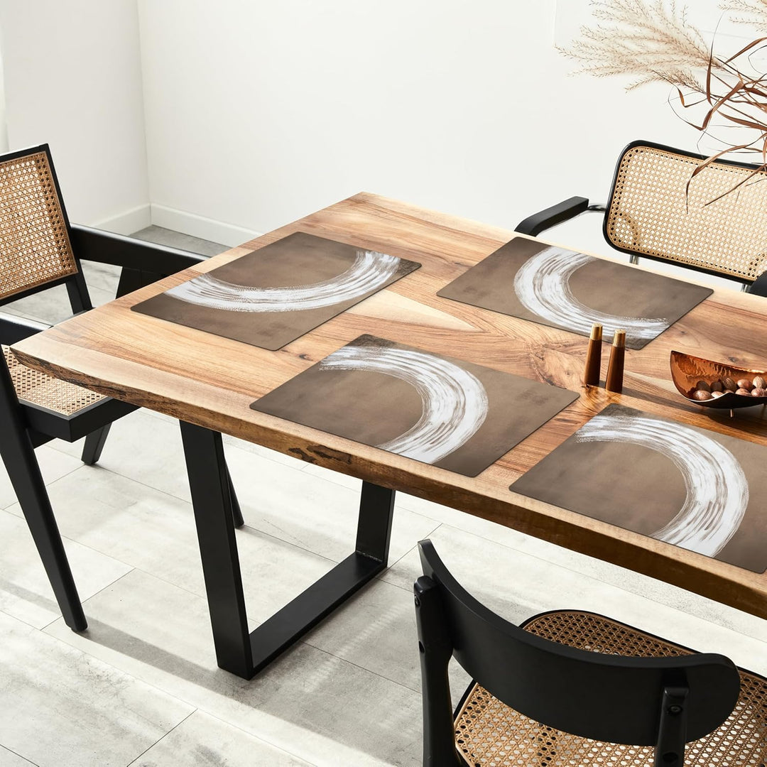 KitchenYeah© Platzsets Abwaschbar 6-Teilig 45x30 cm Tischsets Platzdeckchen Platzset Unterlage Tisch