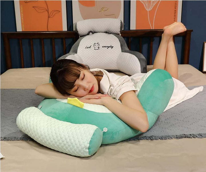 Rückenkissen für Bett und Sofa mit Armlehnen Ergonomisches Lesekissen Erwachsene Atmungsaktives Lese