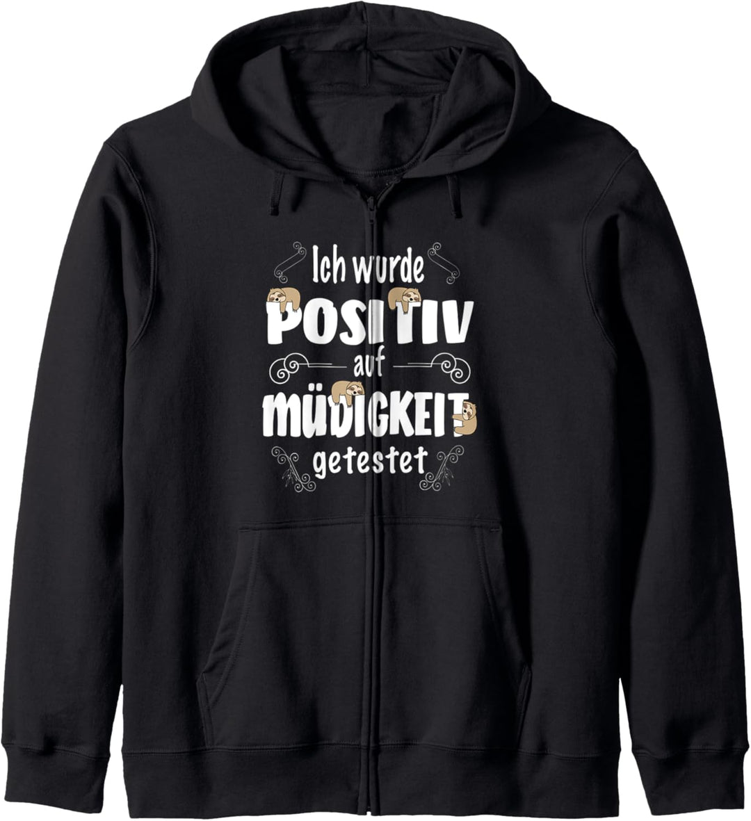 Lustiges Faultier Spruch Schlafen Spruch Geschenkidee Kapuzenjacke