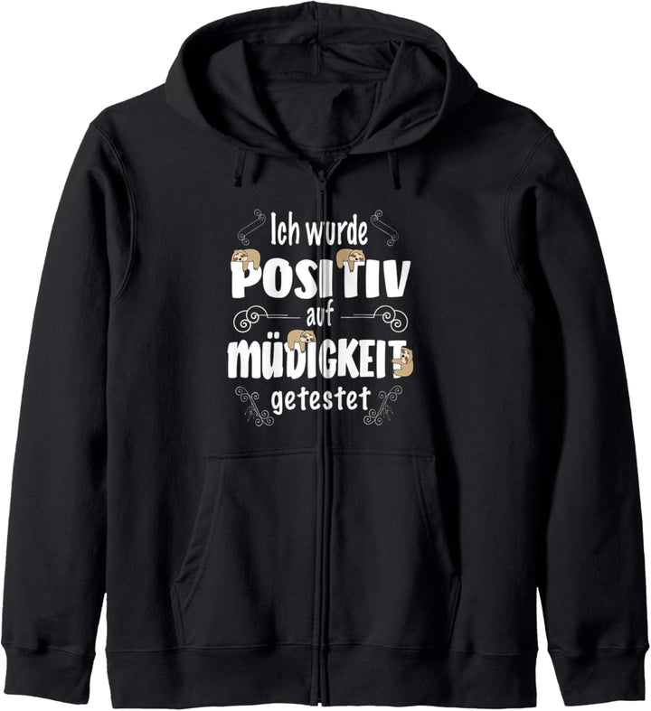 Lustiges Faultier Spruch Schlafen Spruch Geschenkidee Kapuzenjacke
