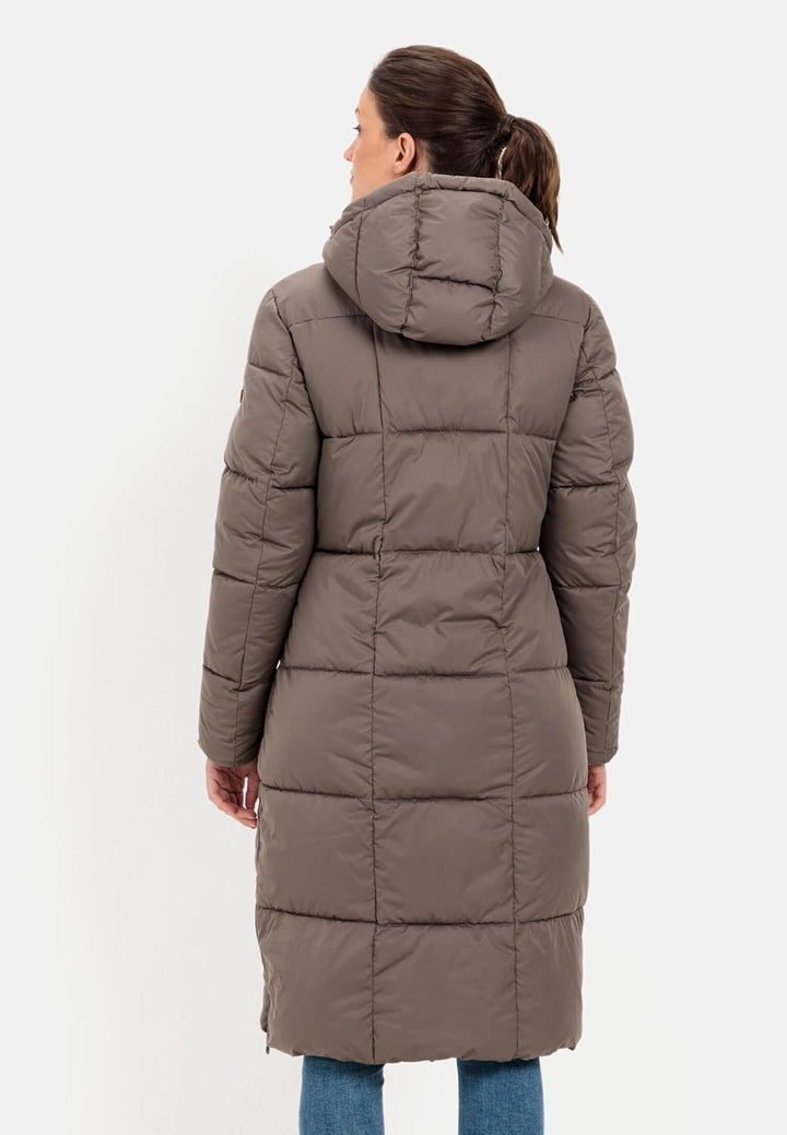camel active Damen Steppmantel mit Kapuze 44 Braun, 44 Braun