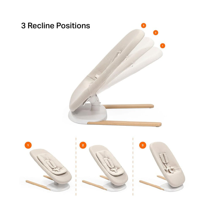 Stokke Yoga Babywippe & Schaukel, Light Sand - 2 Bewegungsrichtungen zur Beruhigung & Stimulation vo