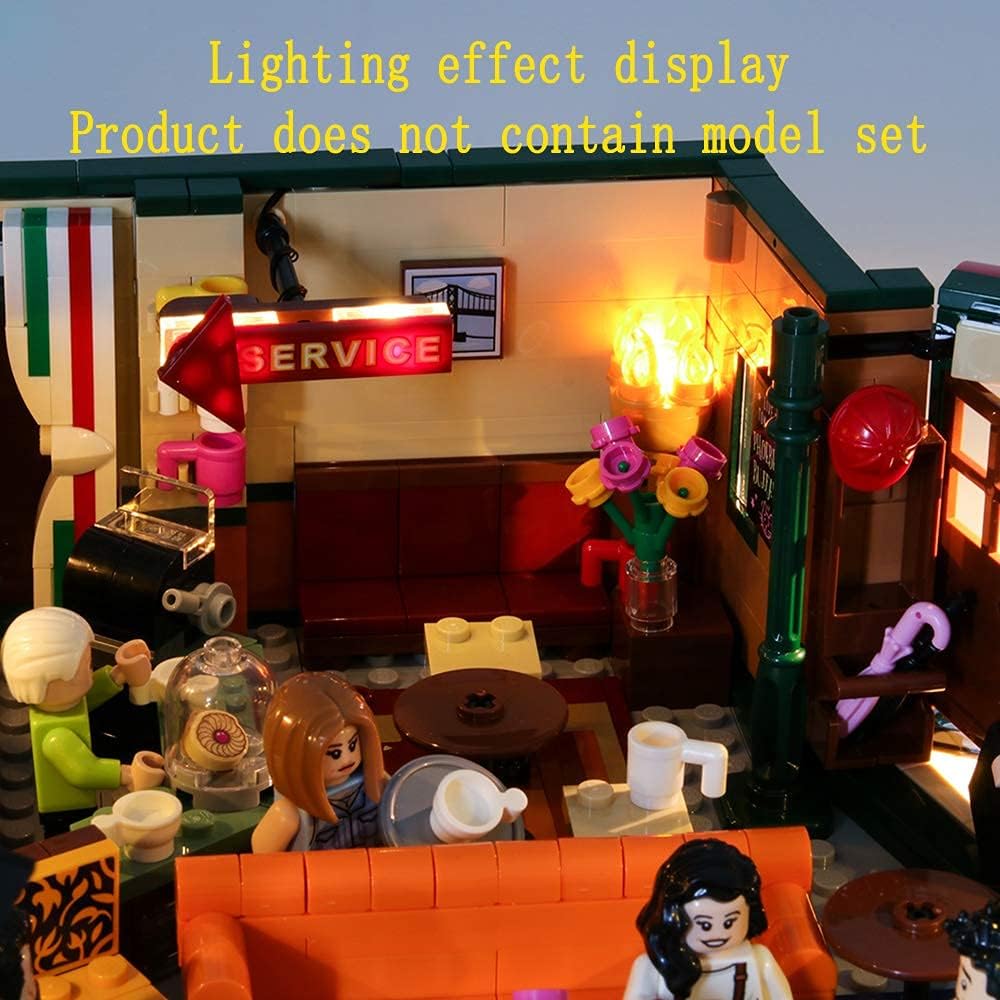 GEAMENT LED Licht-Set für Ideas Friends Central Perk Café - Kompatibel mit Lego 21319 Bausteinen (Mo