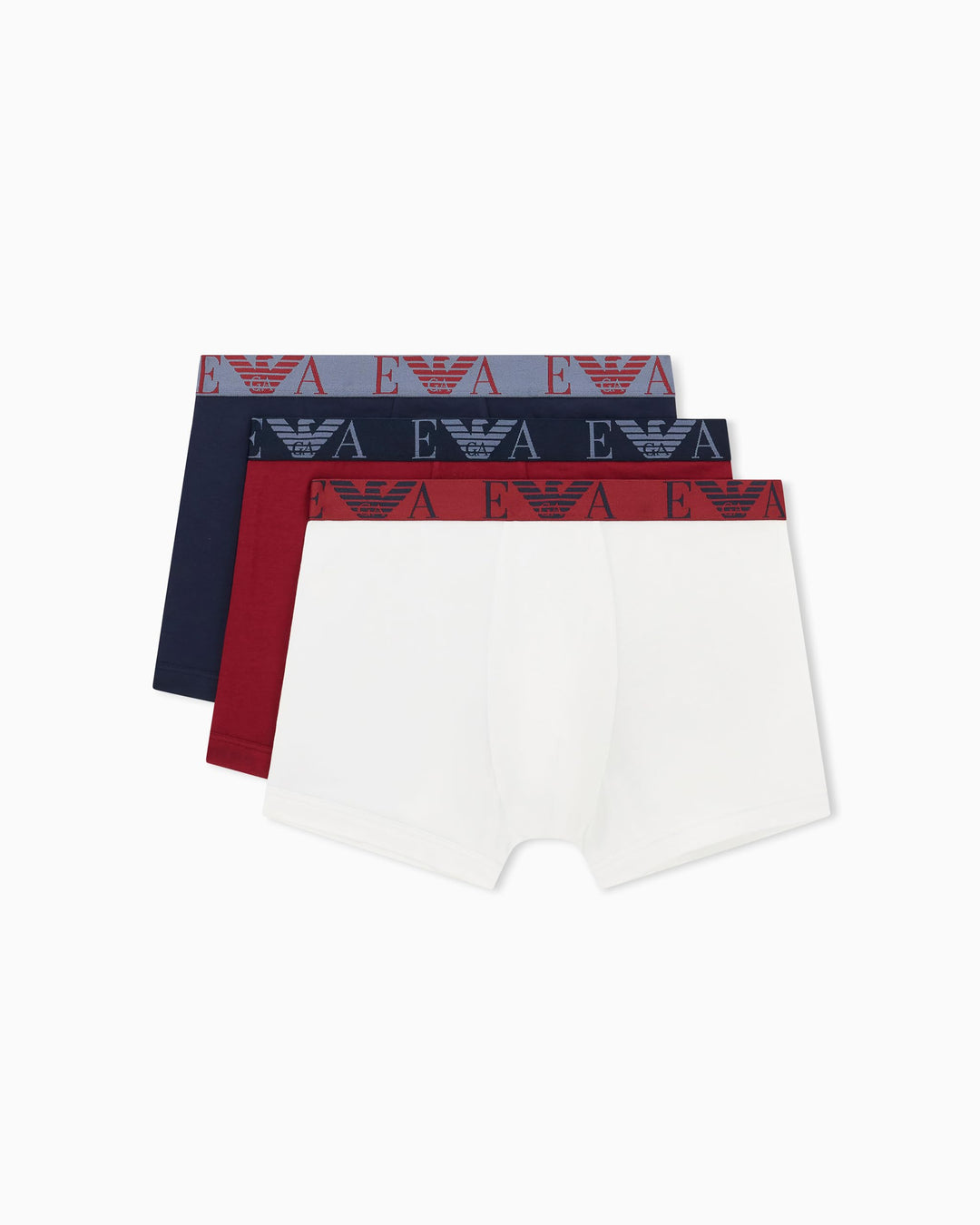 Emporio Armani Herren 3-Pack Trunk Core Logoband Trunks S Blau, S Blau
