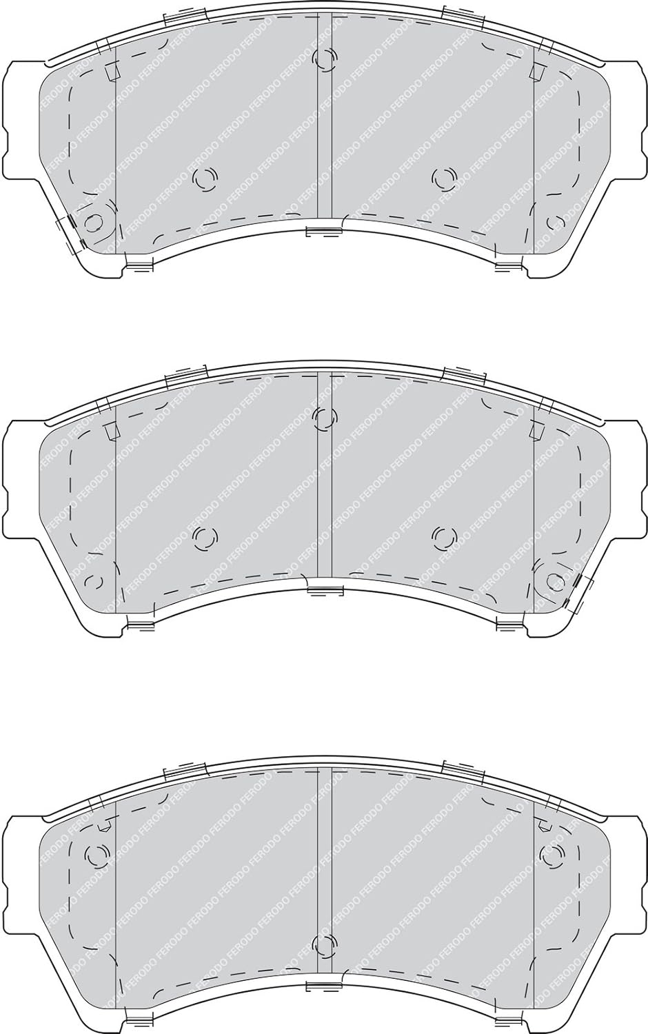 Ferodo FDB4062 PREMIER Bremsbelagsatz, Scheibenbremse - (4-teilig) - (4 Stück)