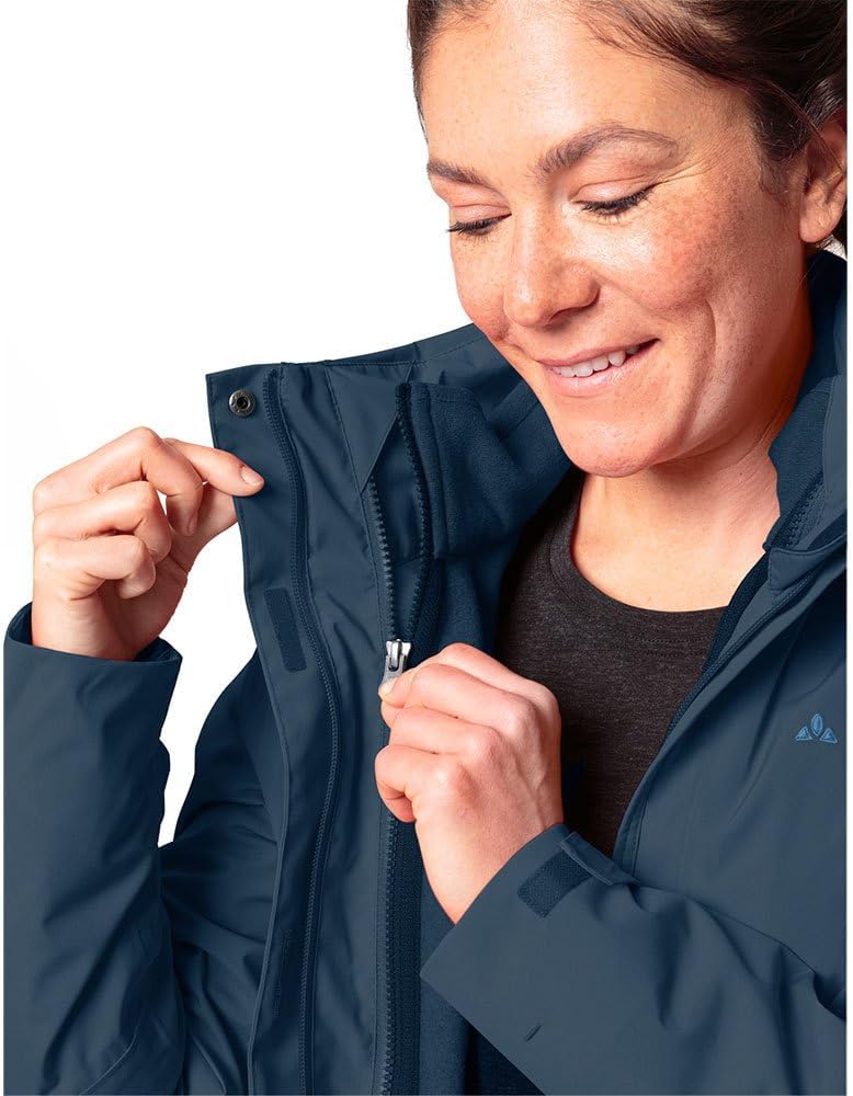 VAUDE Damen Women's Rosemoor 3in1 Jacket Doppeljacke 40 dark sea uni, 40 dark sea uni