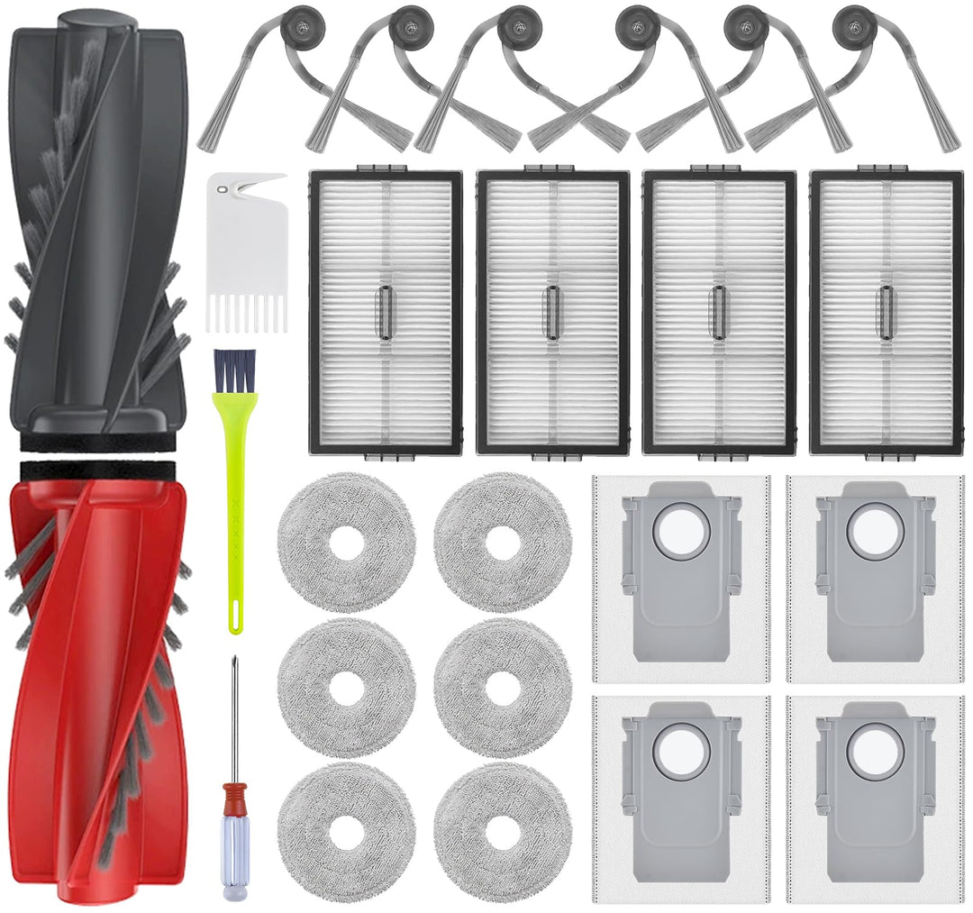 25 Stück Zubehör für Roborock Saros 10R /Qrevo CurvX/Qrevo Curv 2 Pro/Qrevo Curv 2 ProX Saugroboter