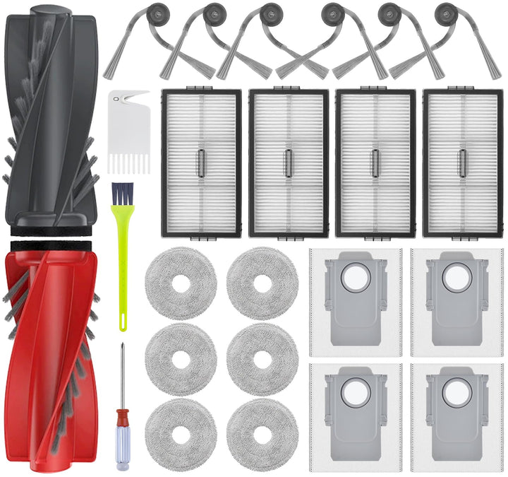 25 Stück Zubehör für Roborock Saros 10R /Qrevo CurvX/Qrevo Curv 2 Pro/Qrevo Curv 2 ProX Saugroboter