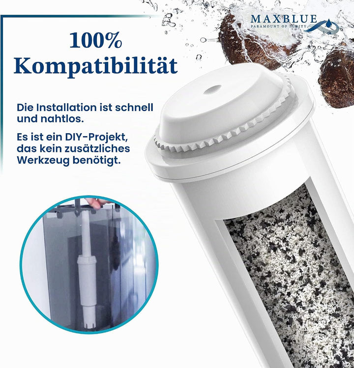 Maxblue Kaffeefilter, Kompatibel mit White, 68739, 60209, 62911, Kompatibel mit Jura Capresso Z5, Z6