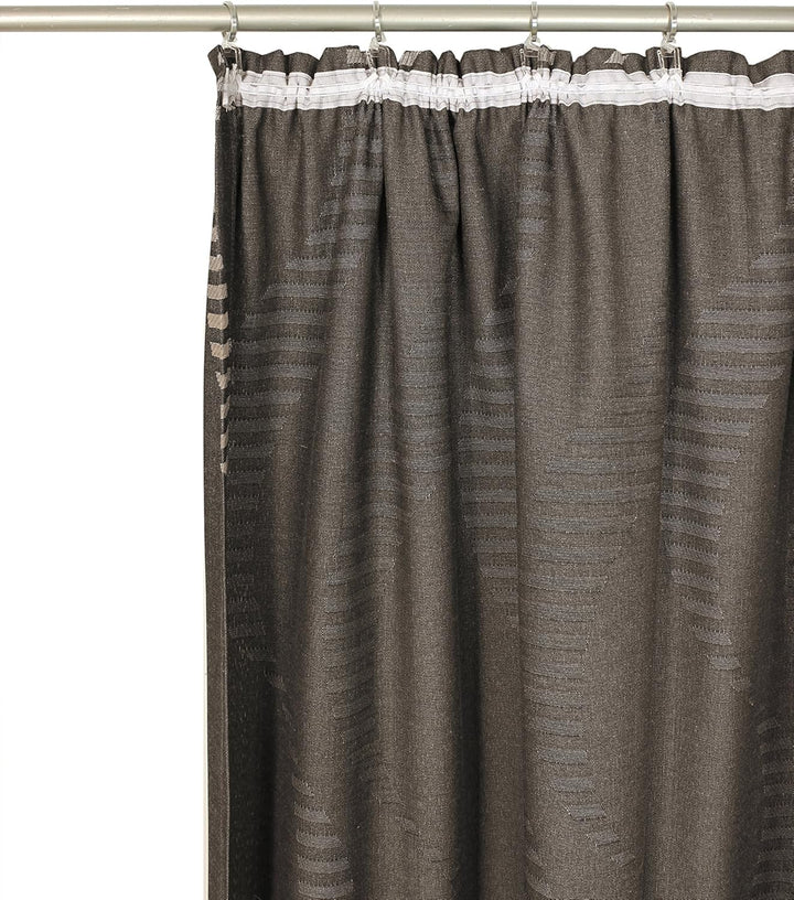 Wirth Fertigschal Lupara mit Kräuselband, Polyester, Braun, 180 x 132 cm Braun 180 x 132 cm, Braun 1