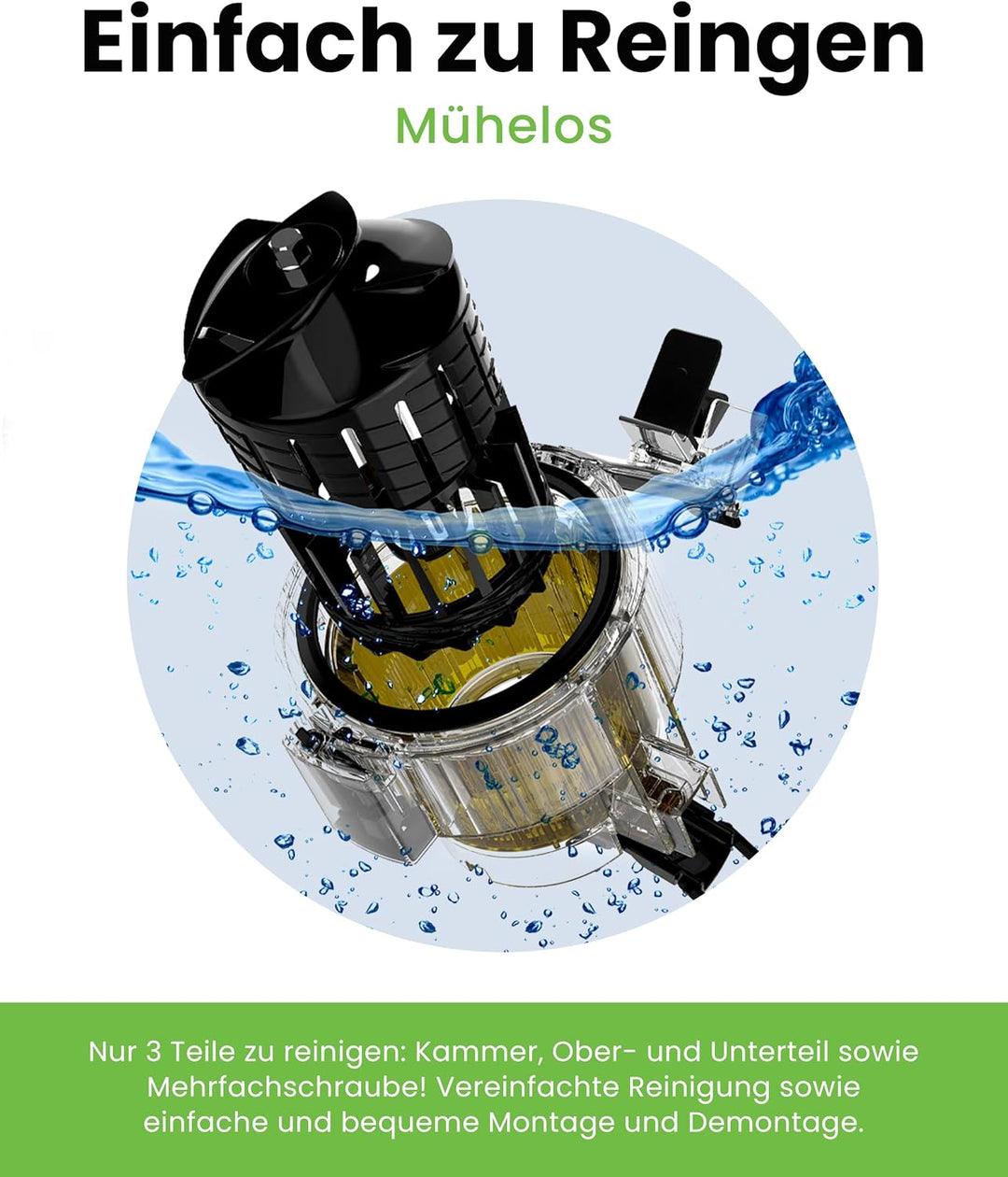 Hurom H70FT Neuer Slow Juicer | Elektrische Kaltpresse | Entsafter für Gemüse &amp; Obst | 1.8L Kapazitä