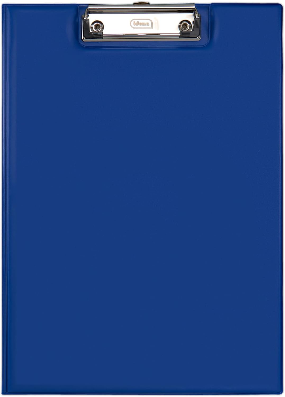 Idena 90295 - Klemmbrettmappe für DIN A4, 12 Stück, Hochformat, PVC beschichtetes Clipboard in Blau,