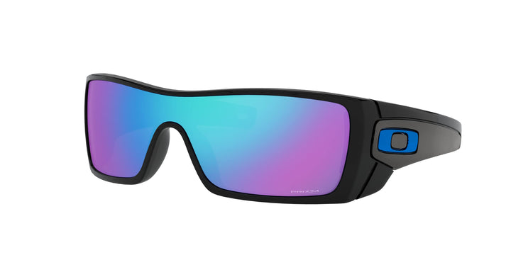 Oakley Herren Batwolf Wrap Sonnenbrille 127 Mehrfarbig (Polished Black), 127 Mehrfarbig (Polished Bl