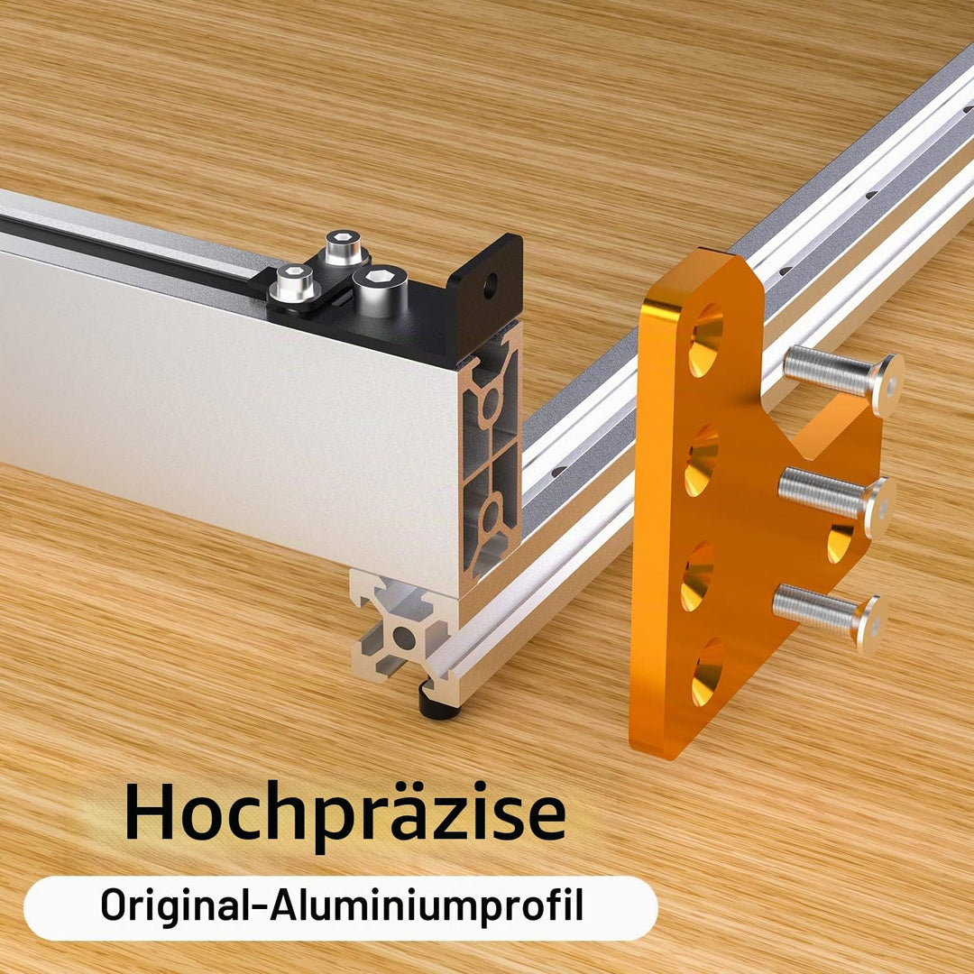 FoxAlien 4080 Erweiterungsset mit verbesserter Hybrid-Spoilboard für Masuter Pro CNC-Fräsmaschine, A