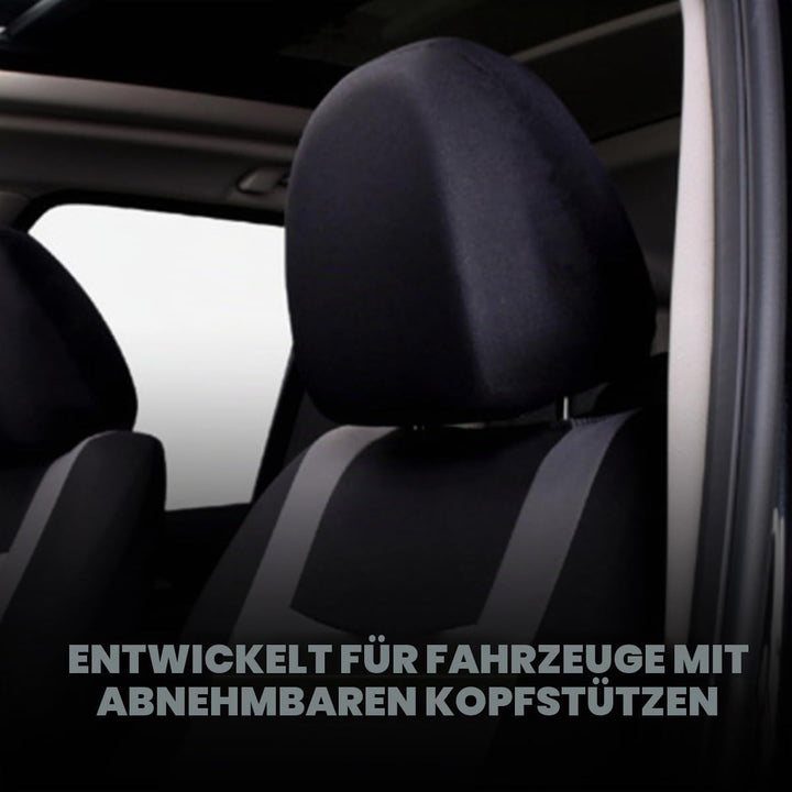 JNNJ 9 Stück Autositzbezüge Kompletter Satz, Klassisch Autositzbezüge Sitzschoner Auto Schonbezug Au