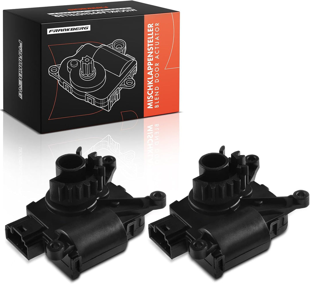 Frankberg 2x Stellmotor Umluftklappe Stellelement Mischklappe Kompatibel mit A3 Q3 Leon Octavai I II