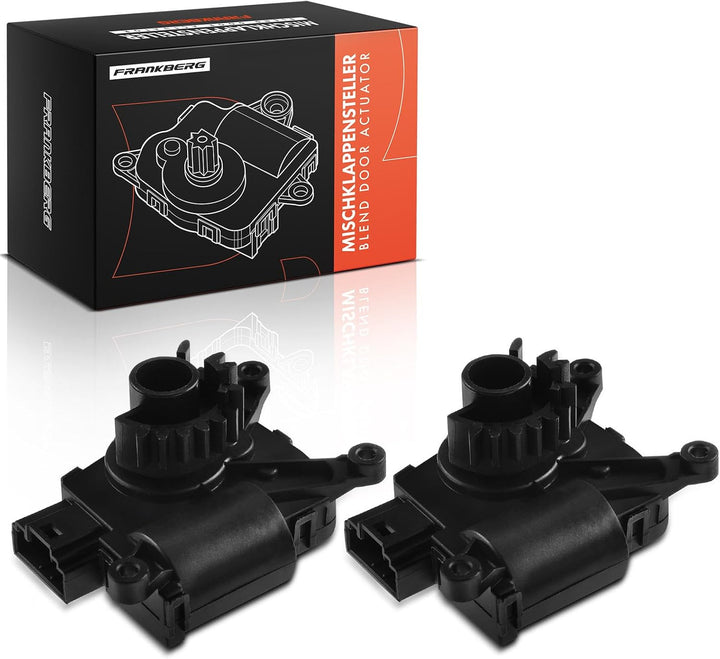Frankberg 2x Stellmotor Umluftklappe Stellelement Mischklappe Kompatibel mit A3 Q3 Leon Octavai I II