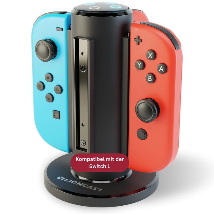 Lioncast® Joy Con Quad-Charger für Nintendo Switch [mit LED Ladeanzeige] - Nintendo Switch Controlle