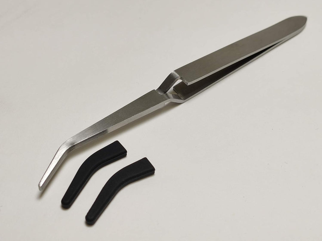 Graveda Tweezer/Pinzette mit Silikonspitzen/Tool für´s Dabbing/Pressen Zubehör/Ideal für Terp Pearls